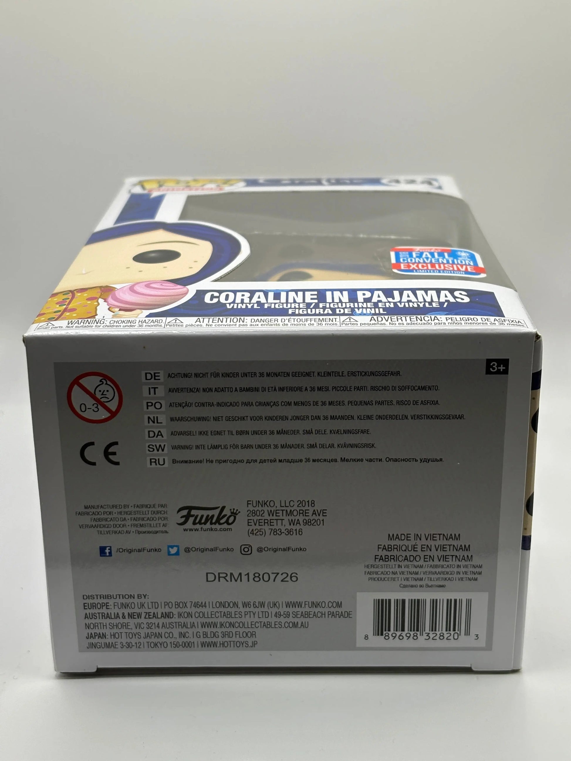 Funko POP! Animation Coraline #424 Coraline in Pajamas 2018 Fall Convention FRENLY BRICKS - Open 7 Days