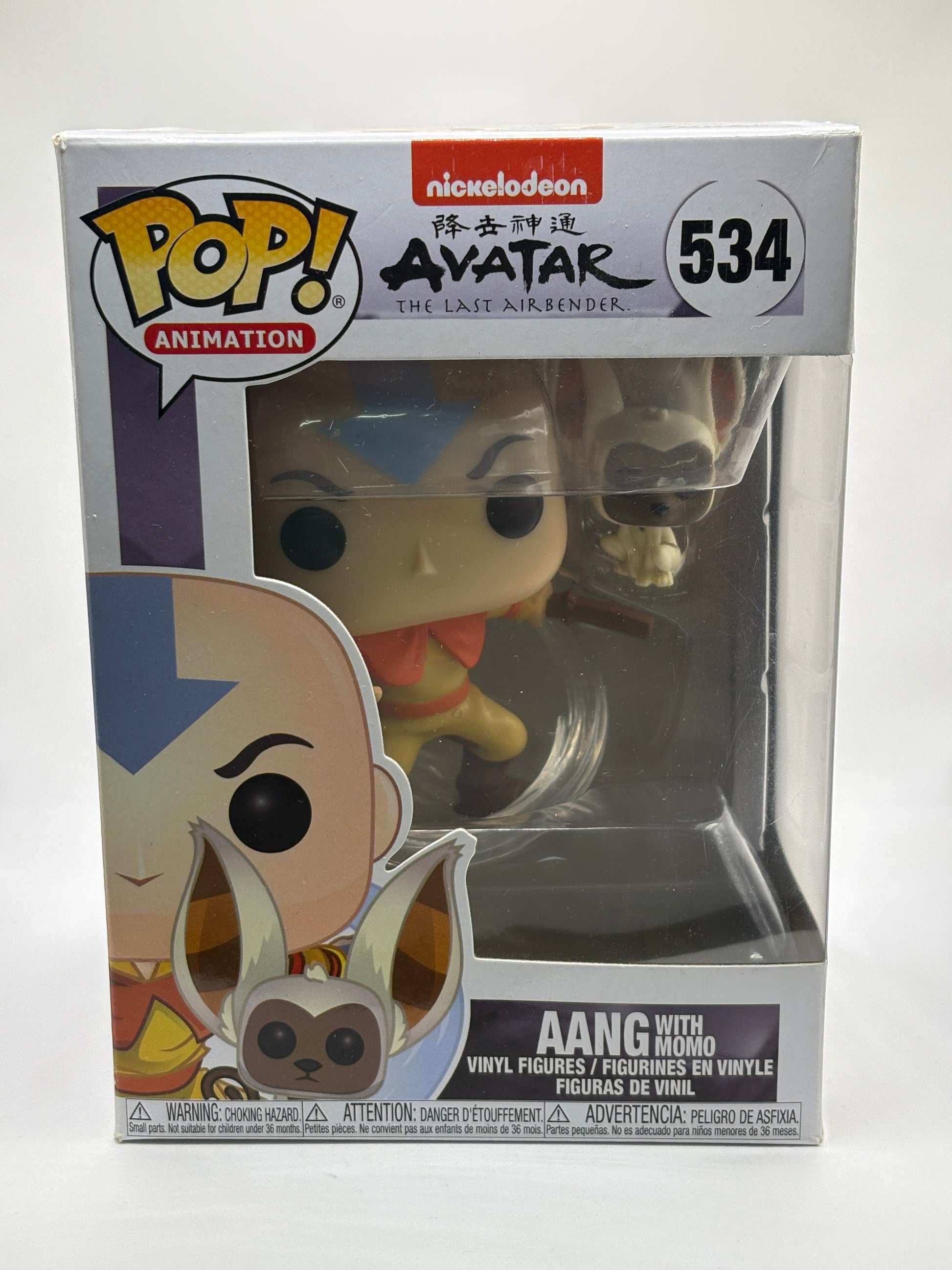 Funko POP! Animation Avatar #534 Aang with Momo Vinyl Figures FRENLY BRICKS - Open 7 Days