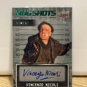 2021 Upper Deck Alien 3 #MS-VN Vincenzo Nicoli Mug Shots Green Autographs (3) FRENLY BRICKS - Open 7 Days