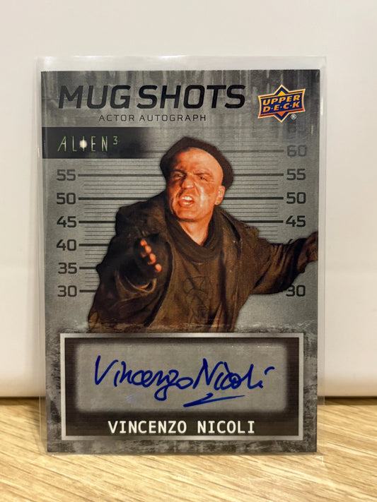 2021 Upper Deck Alien 3 #MS-VN Vincenzo Nicoli Mug Shots Autographs FRENLY BRICKS - Open 7 Days