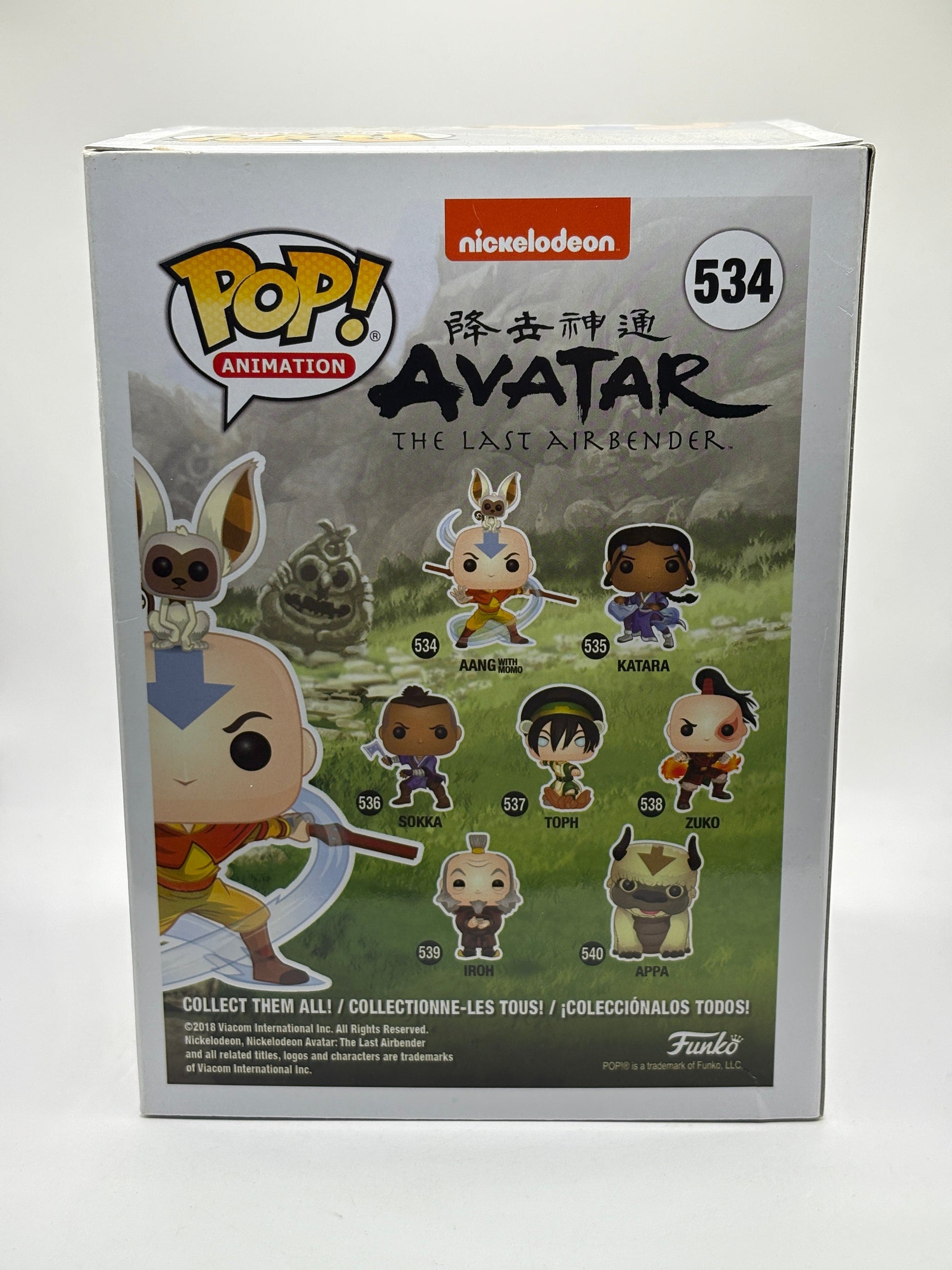 Funko POP! Animation Avatar #534 Aang with Momo Vinyl Figures FRENLY BRICKS - Open 7 Days