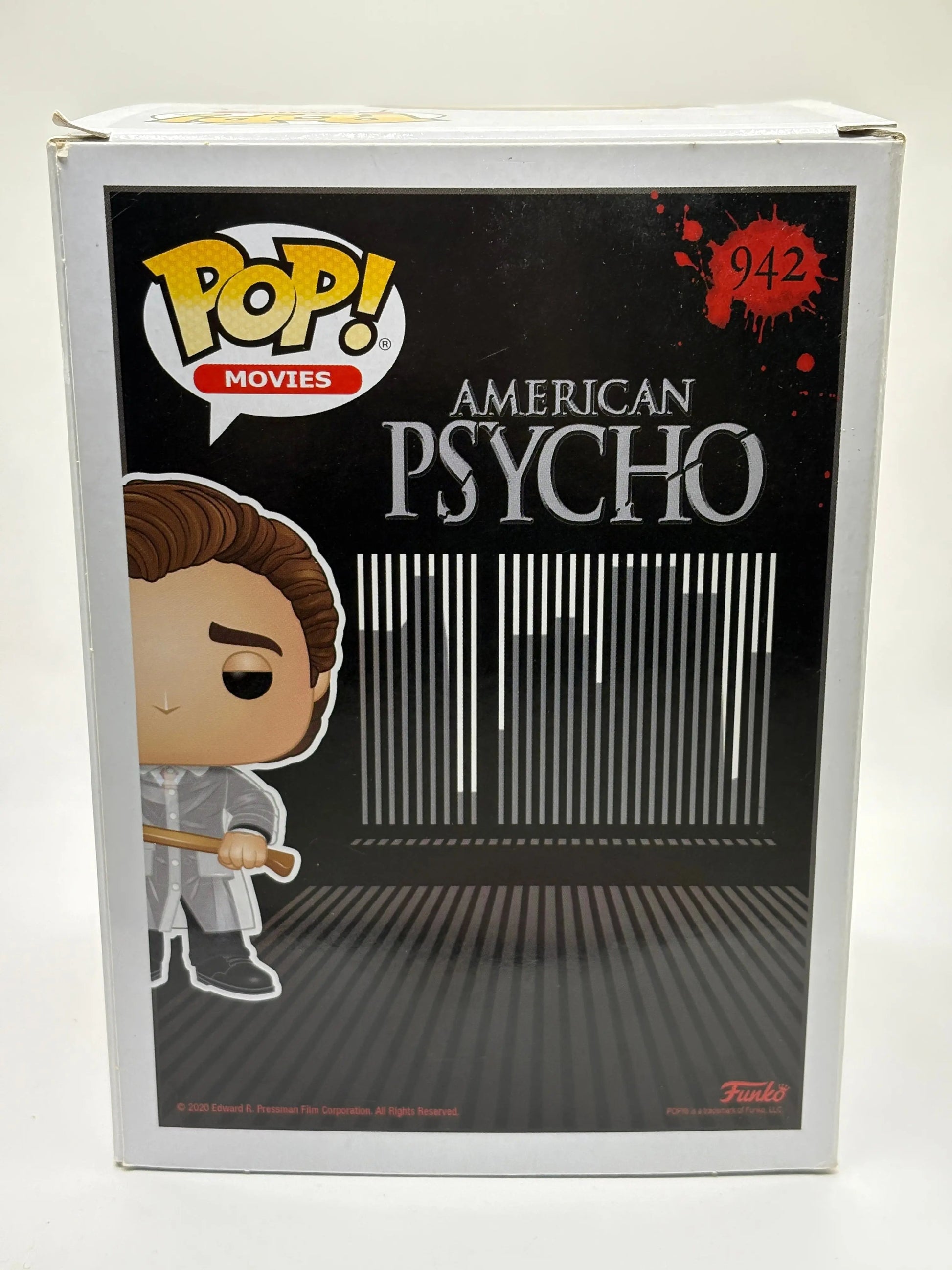 Funko POP! Movies American Psycho #942 Patrick Bateman FRENLY BRICKS - Open 7 Days
