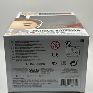 Funko POP! Movies American Psycho #942 Patrick Bateman FRENLY BRICKS - Open 7 Days