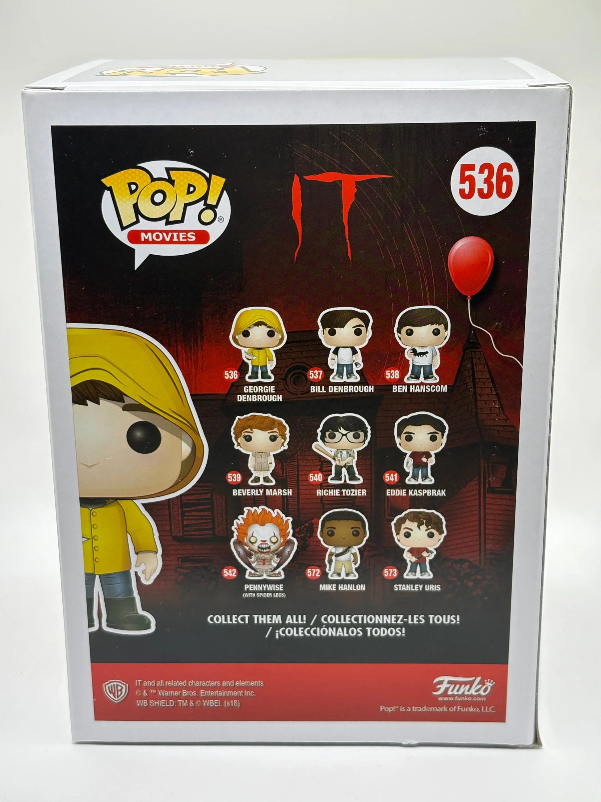 Funko POP! Movies IT #536 Georgie Denbrough Limited Chase Edition FRENLY BRICKS - Open 7 Days