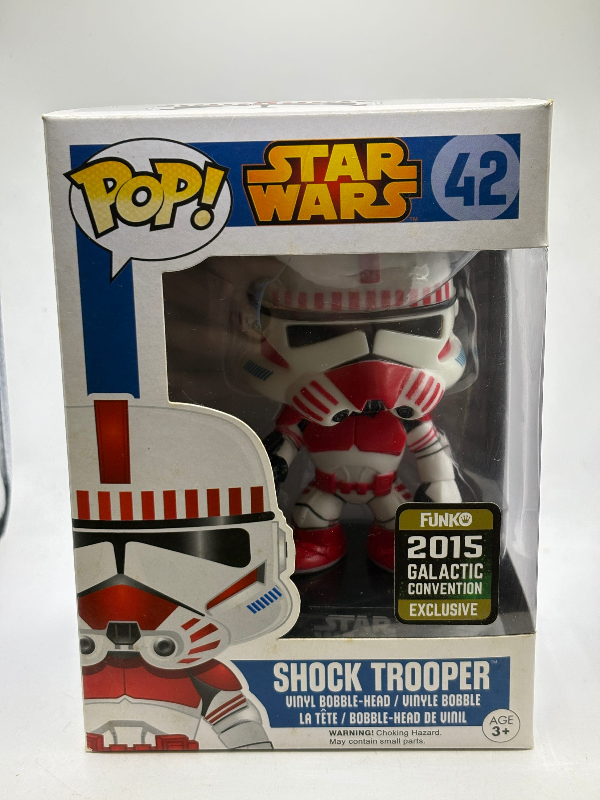Funko POP! Star Wars #42 Shock Trooper Vinyl Bobble-Head 2015 Galactic Convention image 1