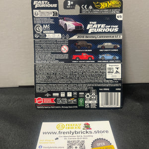 Hot wheels premium Fast & Furious 2018 Bentley Continental GT3 FRENLY BRICKS - Open 7 Days