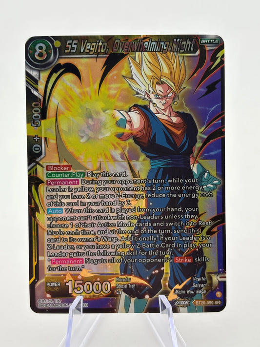 Dragon Ball Super Masters - SS Vegito, Overwhelming Might BT20-099 SR FRENLY BRICKS - Open 7 Days