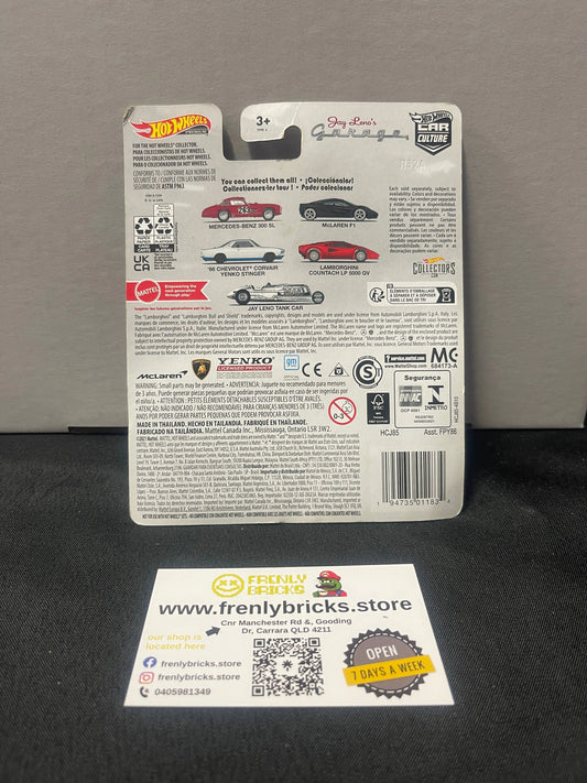 2022 Hot Wheels Premium Car Culture Jay Leno's Garage Tank Car Silver FRENLY BRICKS - Open 7 Days