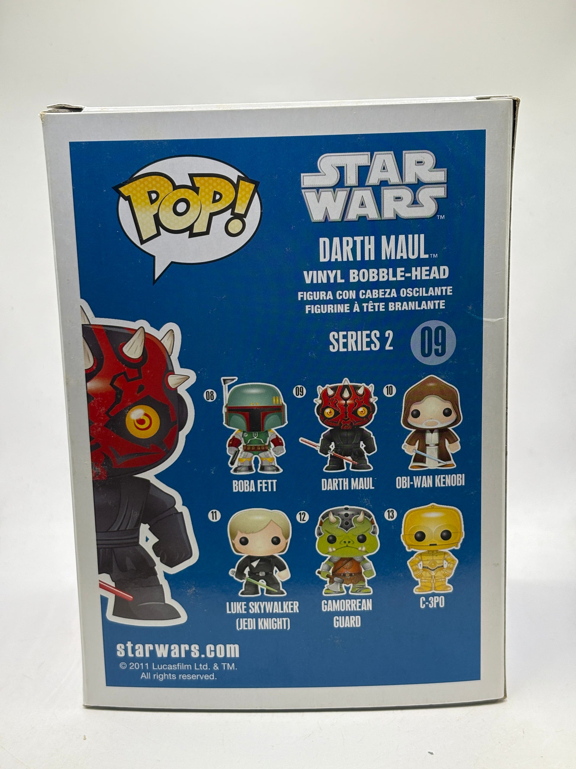 Funko POP! Star Wars #09 Darth Maul Vinyl Bobble-Head Blue Box image 3