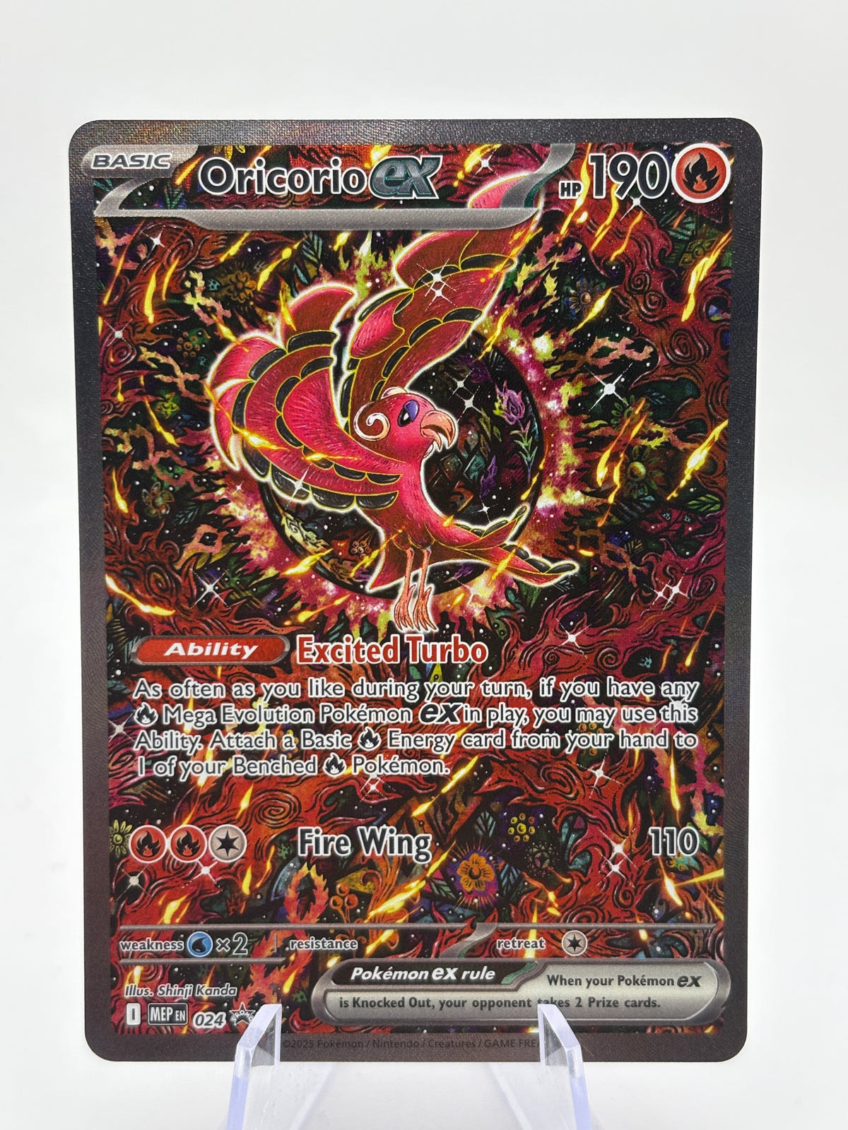 Pokemon TCG Mega Promos - Oricorio EX MEP024 Special Illustration Promo NM FRENLY BRICKS - Open 7 Days image 1