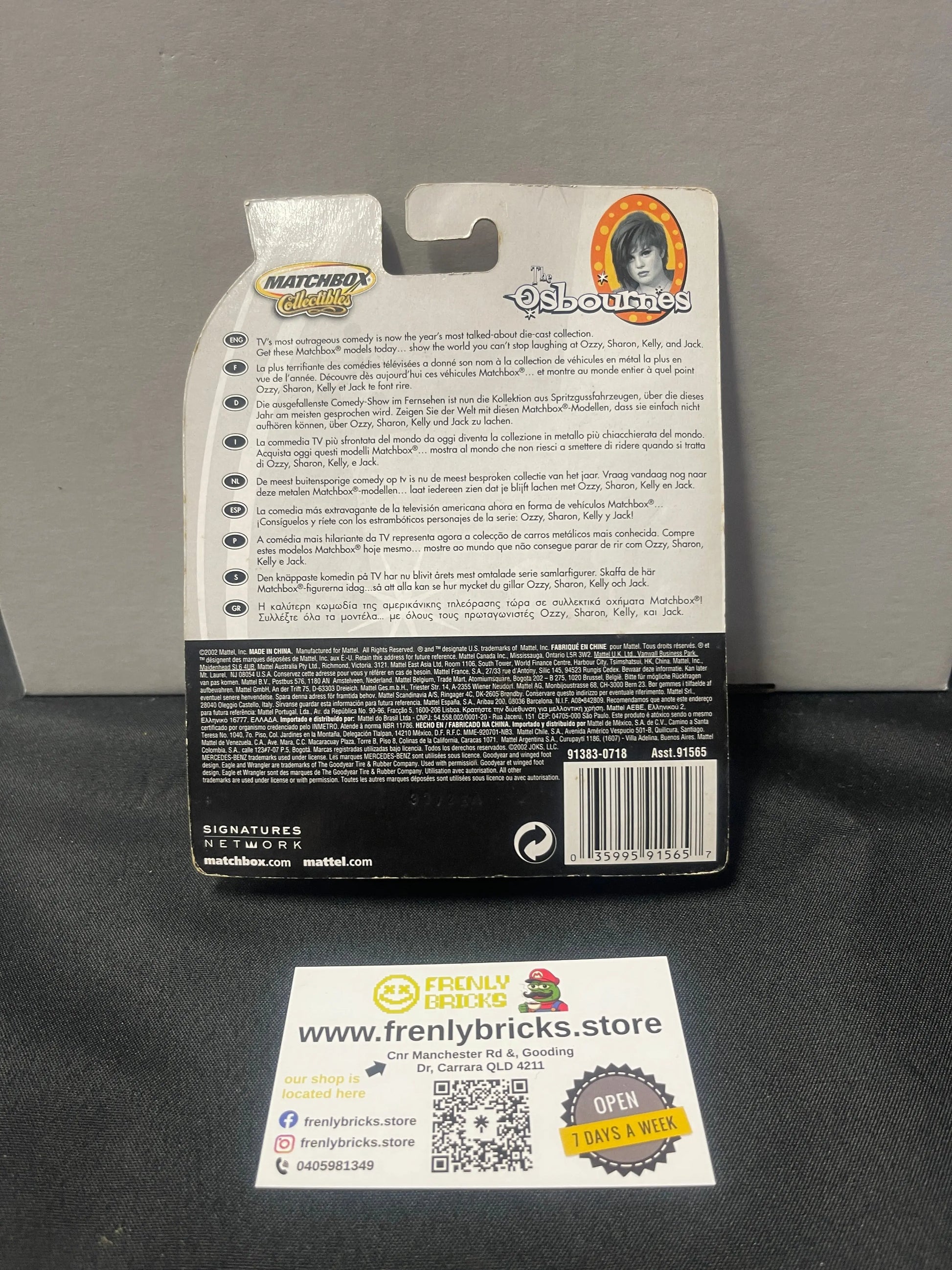 Matchbox Collectibles - The Osbornes - Kelly FRENLY BRICKS - Open 7 Days