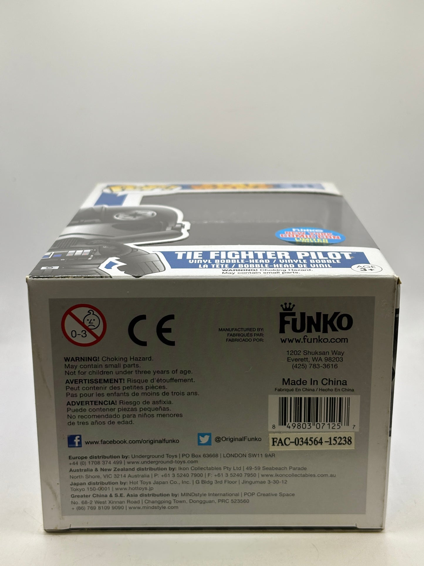 Funko POP! Star Wars #51 Tie Fighter Pilot Vinyl Bobble-Head NYCC Limited Edition