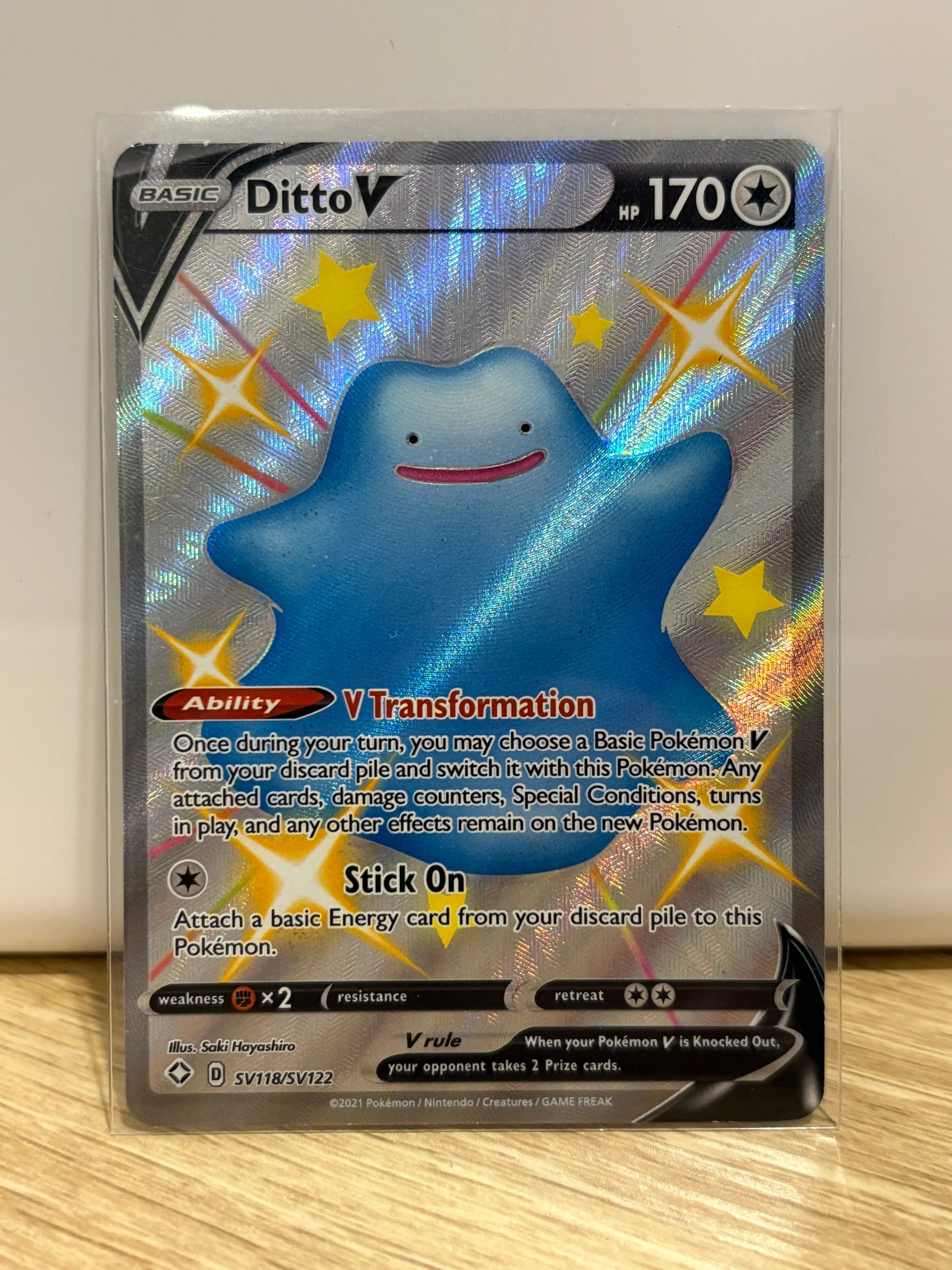 Ditto V #SV118/SV122 Shining Fates: Shiny Vault NM FRENLY BRICKS - Open 7 Days
