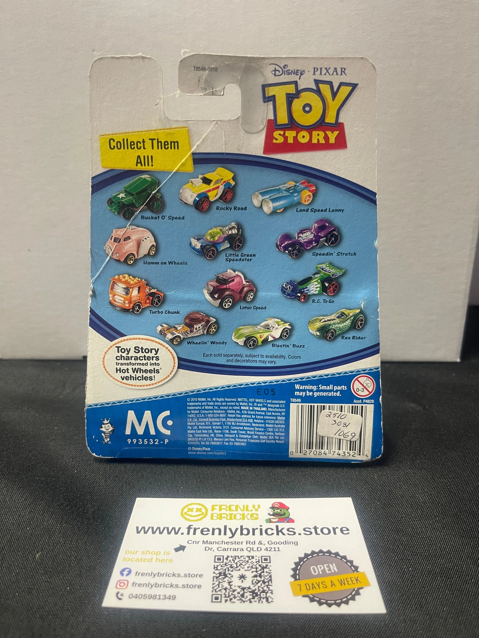 Hot Wheels Toy Story Bucket O' Speed FRENLY BRICKS - Open 7 Days