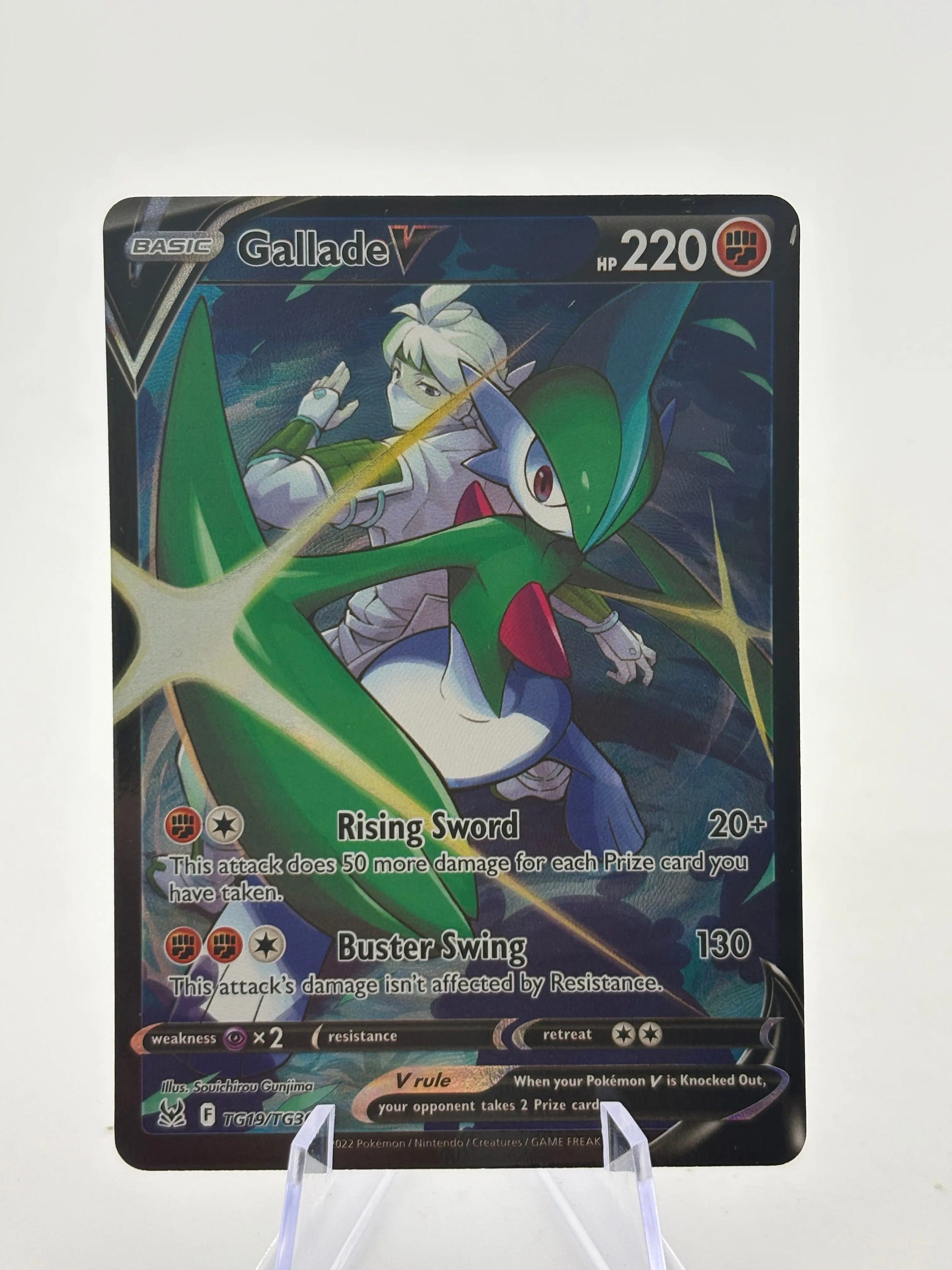 Pokemon TCG Sword Shield Lost Origin - Gallade V TG19/TG30 Rare LP FRENLY BRICKS - Open 7 Days image 1
