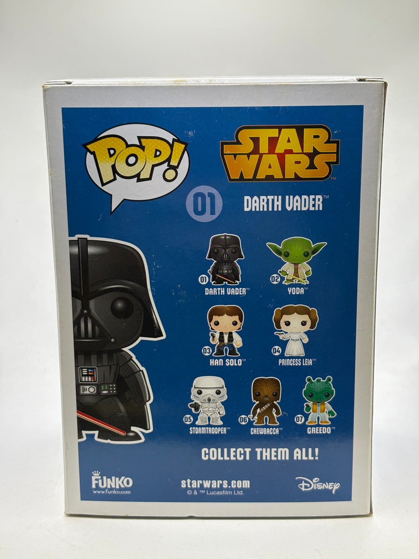 Funko POP! Star Wars #01 Darth Vader Chrome Vinyl Bobble-Head Hot Topic Exclusive
