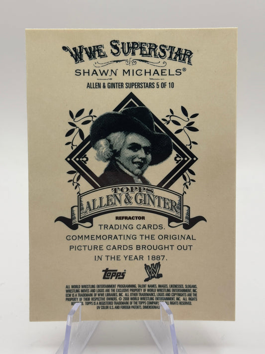 2008 Topps Chrome Heritage III WWE #5 Shawn Michaels Allen & Ginter SILVER REFRACTOR FRENLY BRICKS - Open 7 Days