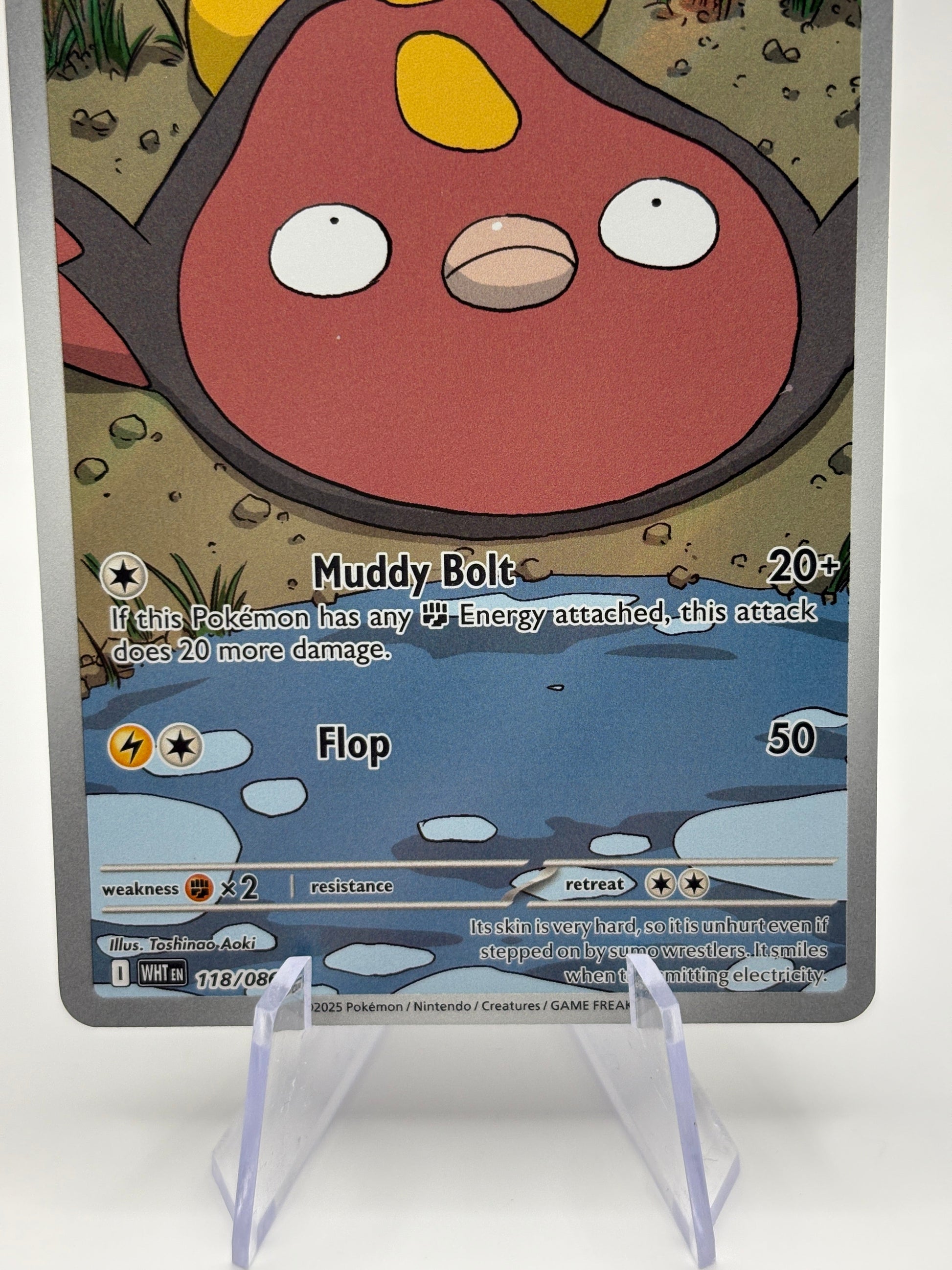Pokemon TCG White Flare - Stunfisk 118/086 Illustration Rare NM FRENLY BRICKS - Open 7 Days