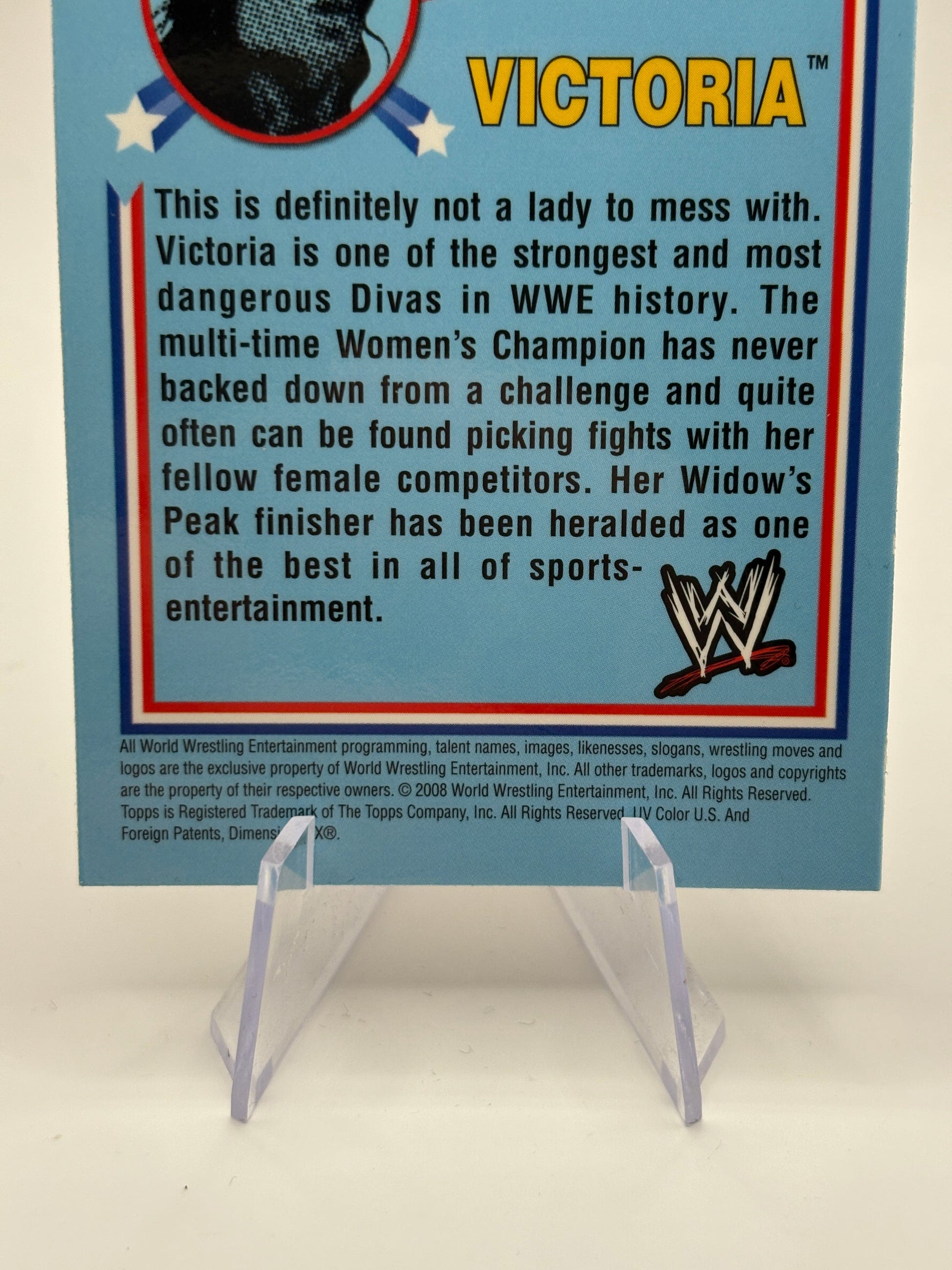 2008 Topps WWE Heritage Chrome xfractor Victoria #69 FRENLY BRICKS - Open 7 Days image 4