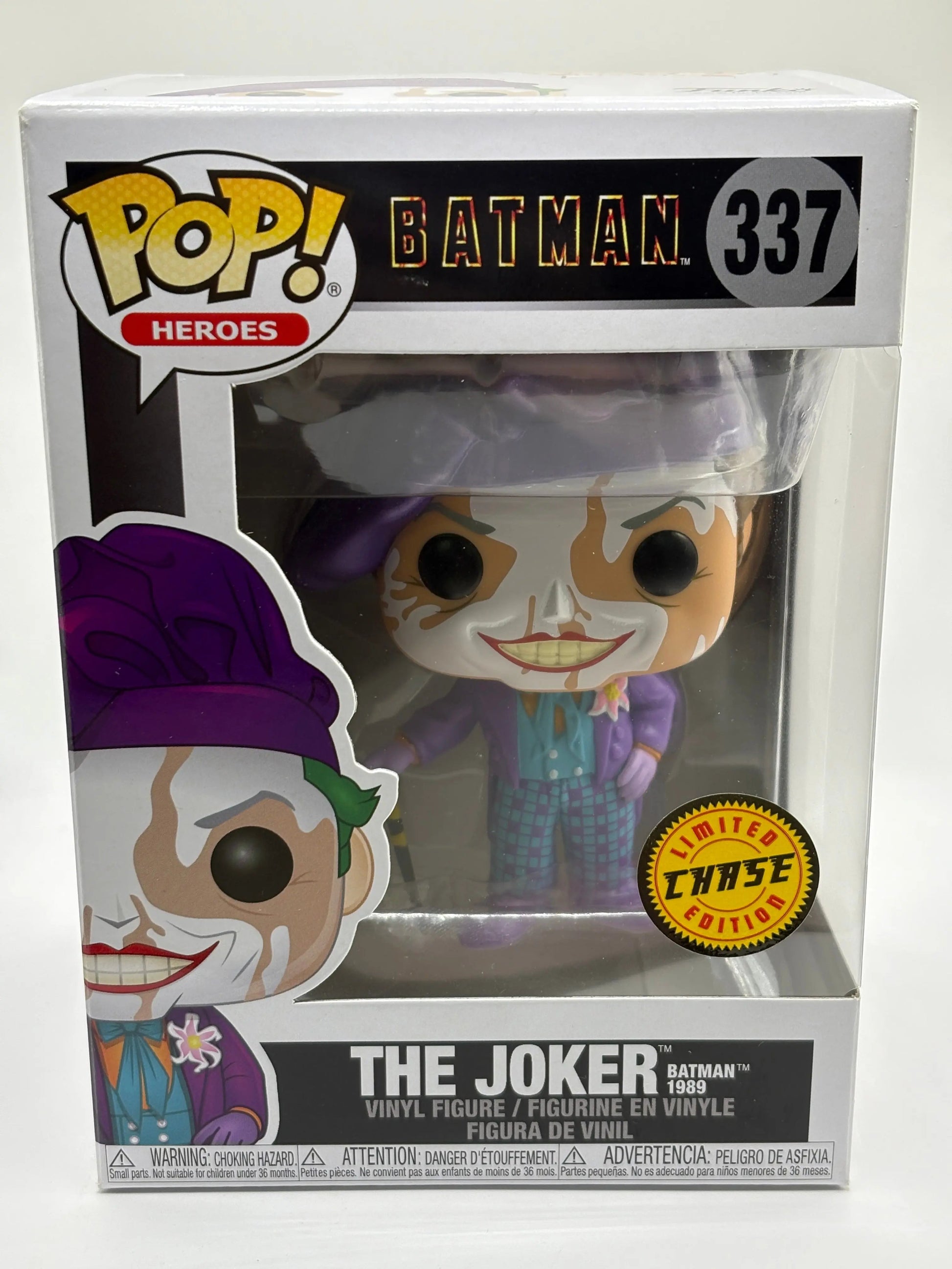 Funko POP! Heroes Batman #337 The Joker (Batman 1989) Limited Chase FRENLY BRICKS - Open 7 Days