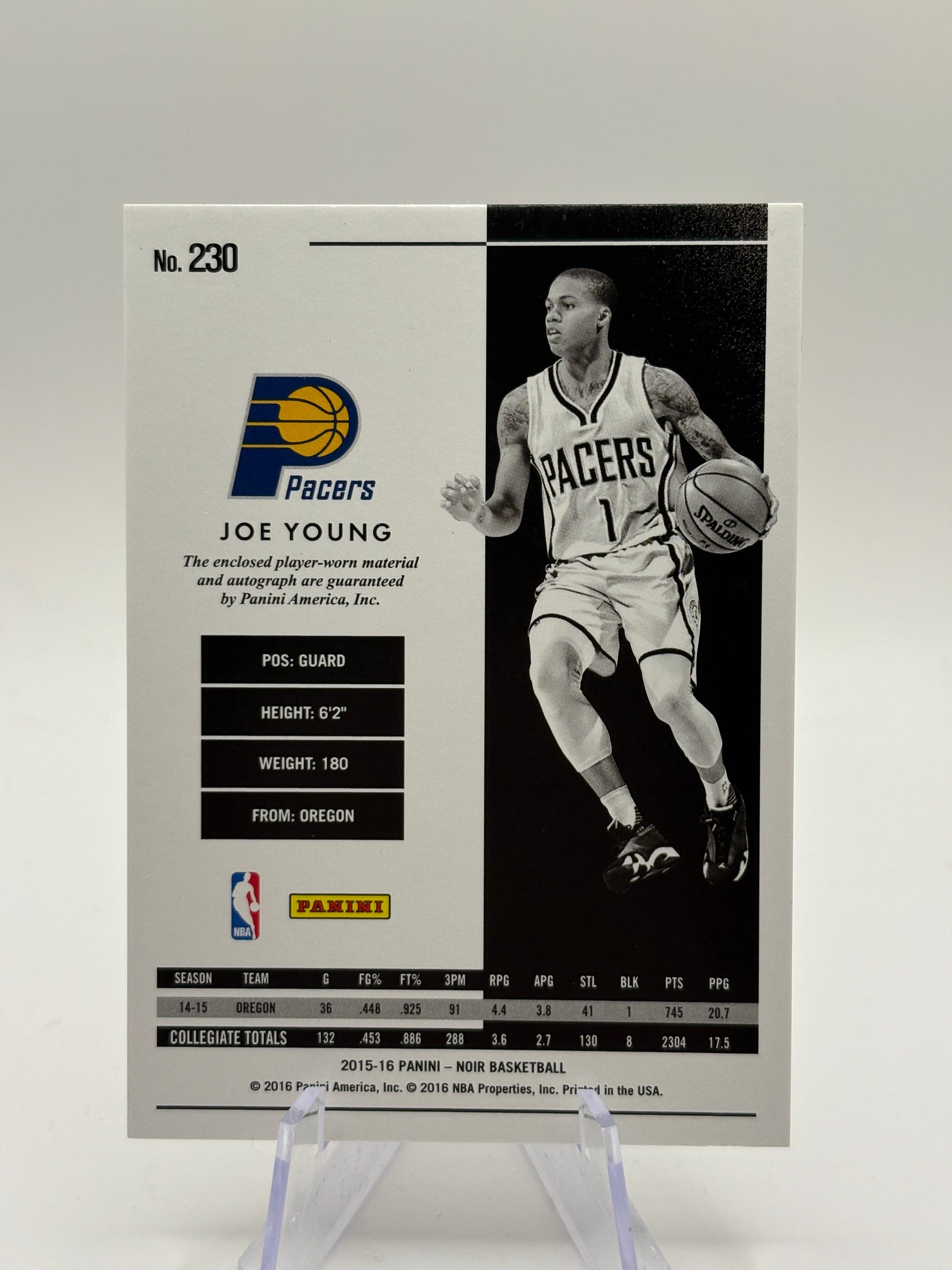 2015 Panini Noir Black and White Rookies 02/99 Joe Young RPA Rookie Patch Auto FRENLY BRICKS - Open 7 Days image 2