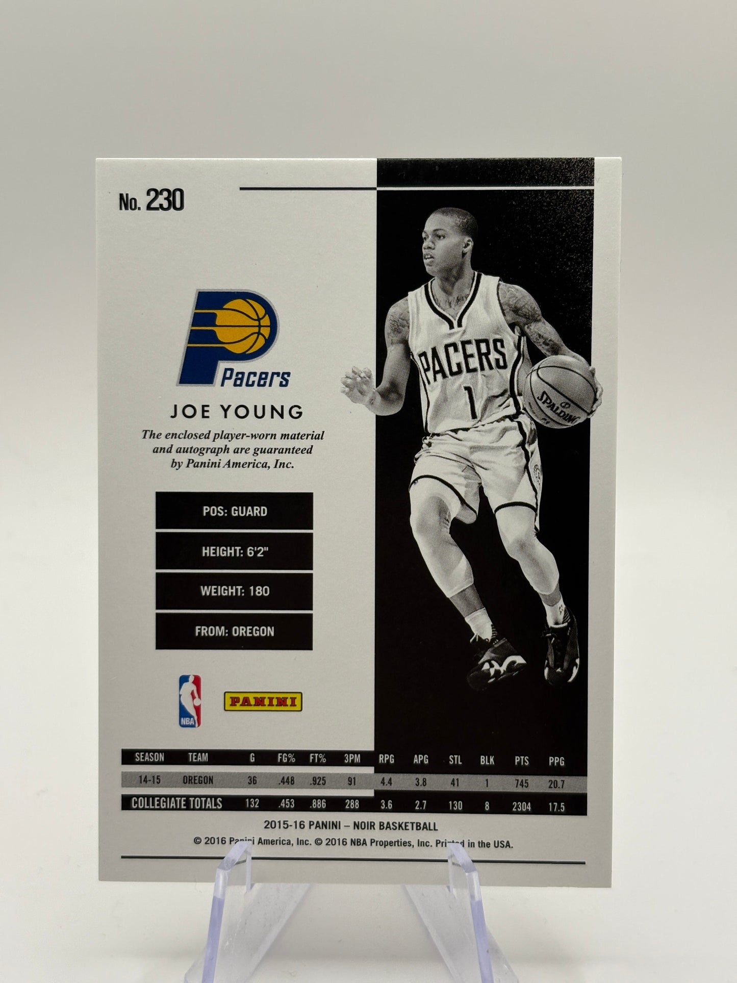 2015 Panini Noir Black and White Rookies 02/99 Joe Young RPA Rookie Patch Auto FRENLY BRICKS - Open 7 Days