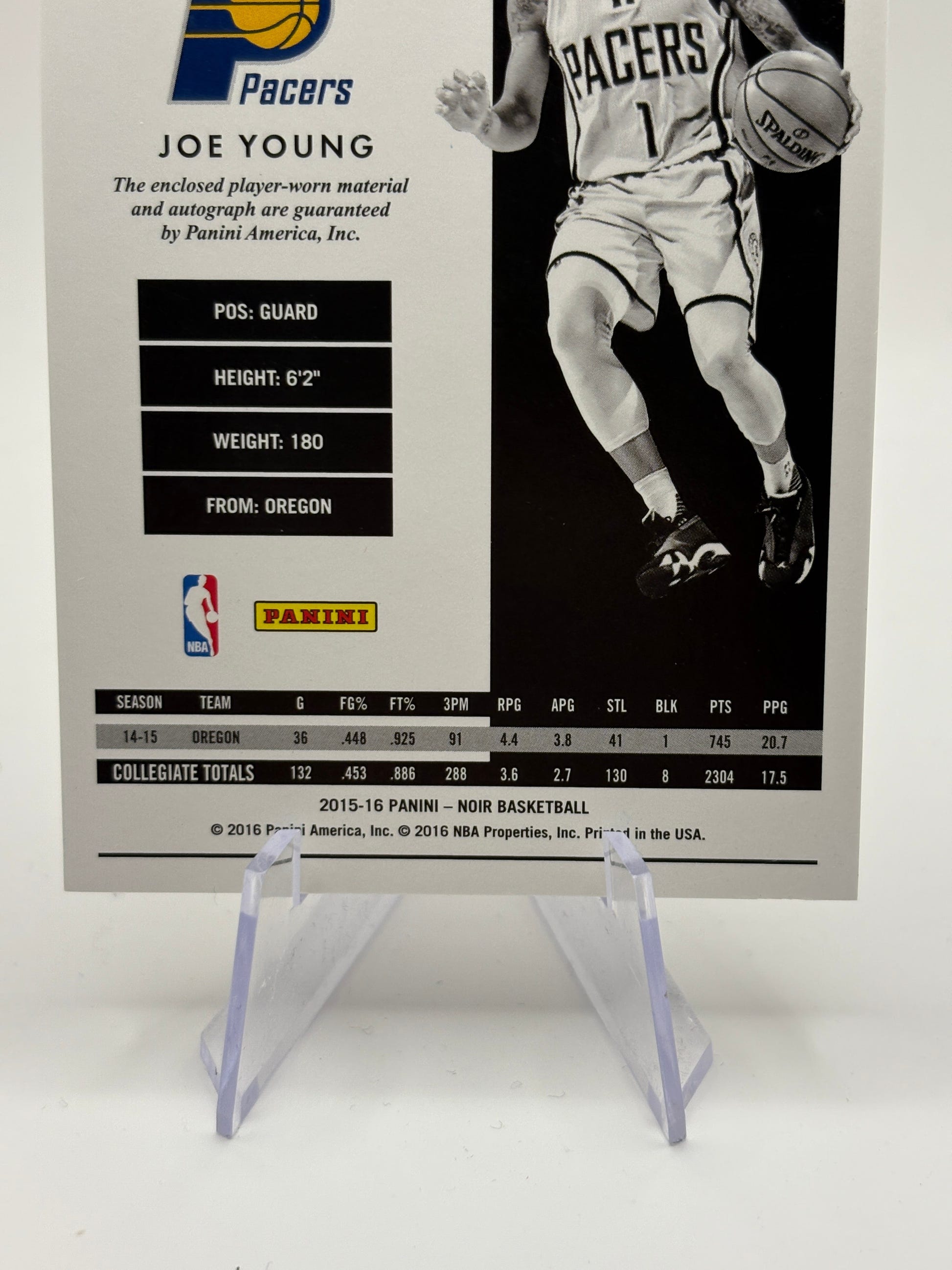 2015 Panini Noir Black and White Rookies 02/99 Joe Young RPA Rookie Patch Auto FRENLY BRICKS - Open 7 Days image 4