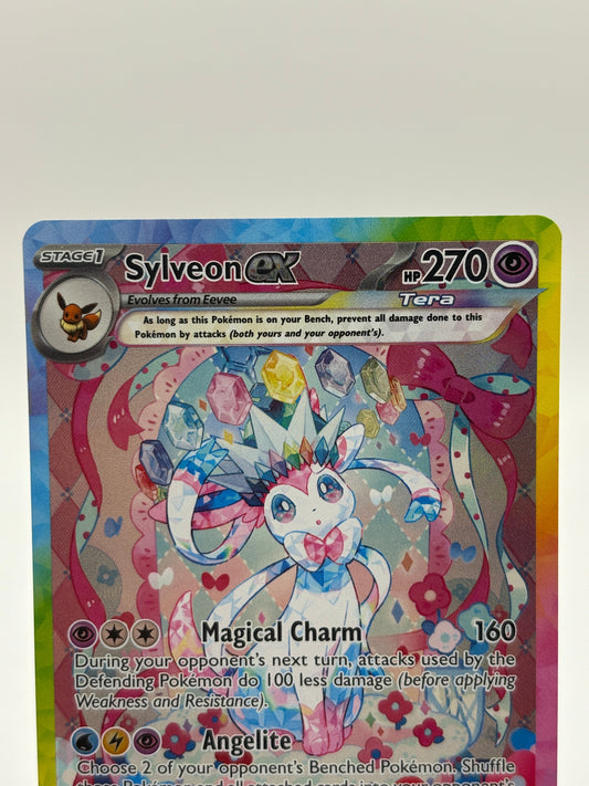 Pokemon TCG Prismatic Evolution - Sylveon EX 156/131 Special Illustration Rare NM FRENLY BRICKS - Open 7 Days