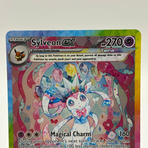 Pokemon TCG Prismatic Evolution - Sylveon EX 156/131 Special Illustration Rare NM FRENLY BRICKS - Open 7 Days