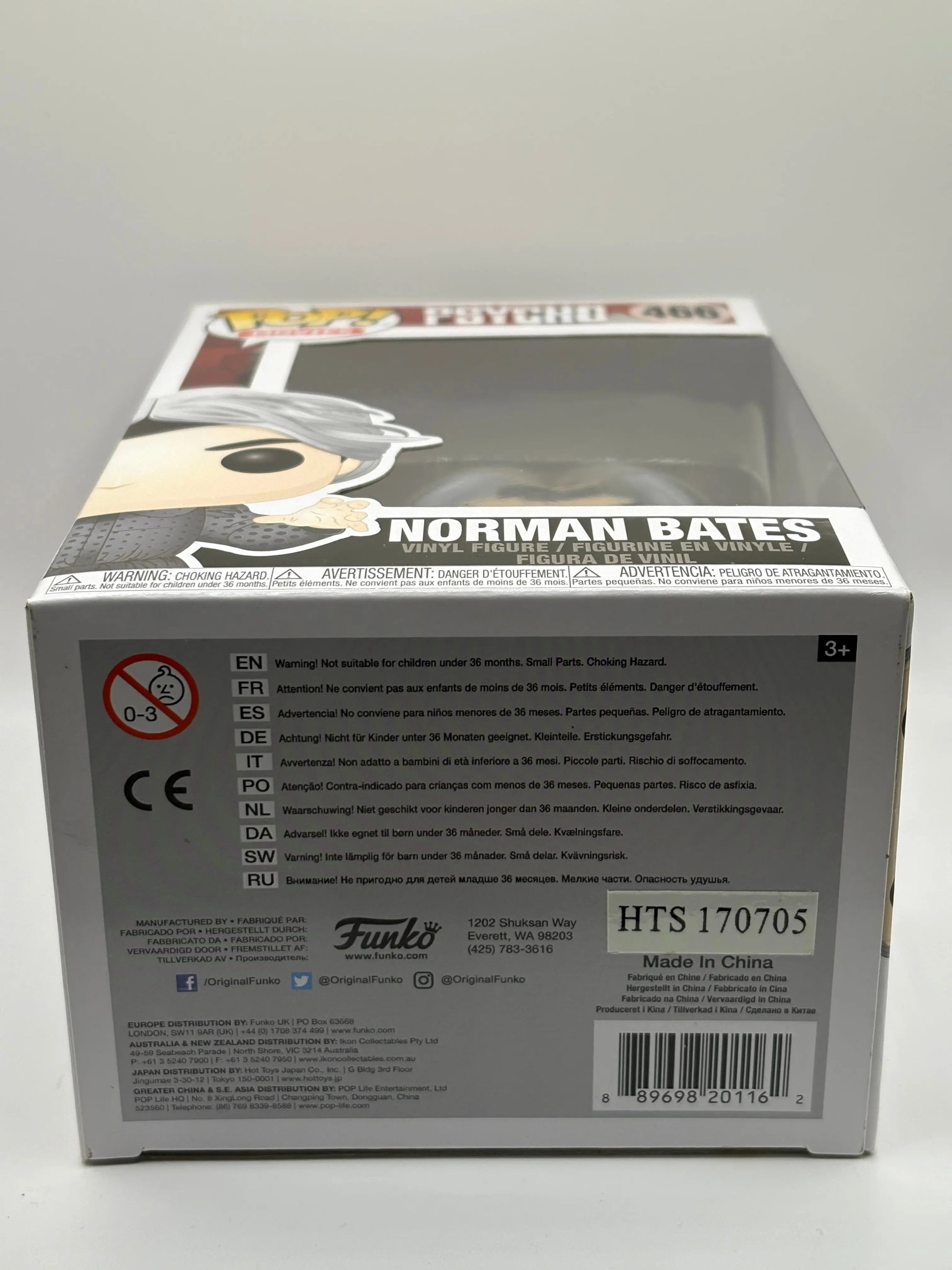 Funko POP! Movies Psycho #466 Norman Bates FRENLY BRICKS - Open 7 Days