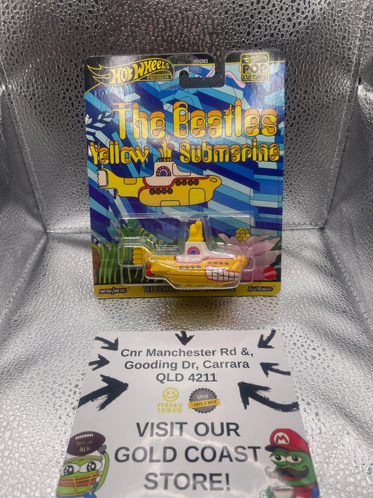 2025 Hot Wheels Premium Pop Culture The Beatles Yellow Submarine FRENLY BRICKS - Open 7 Days