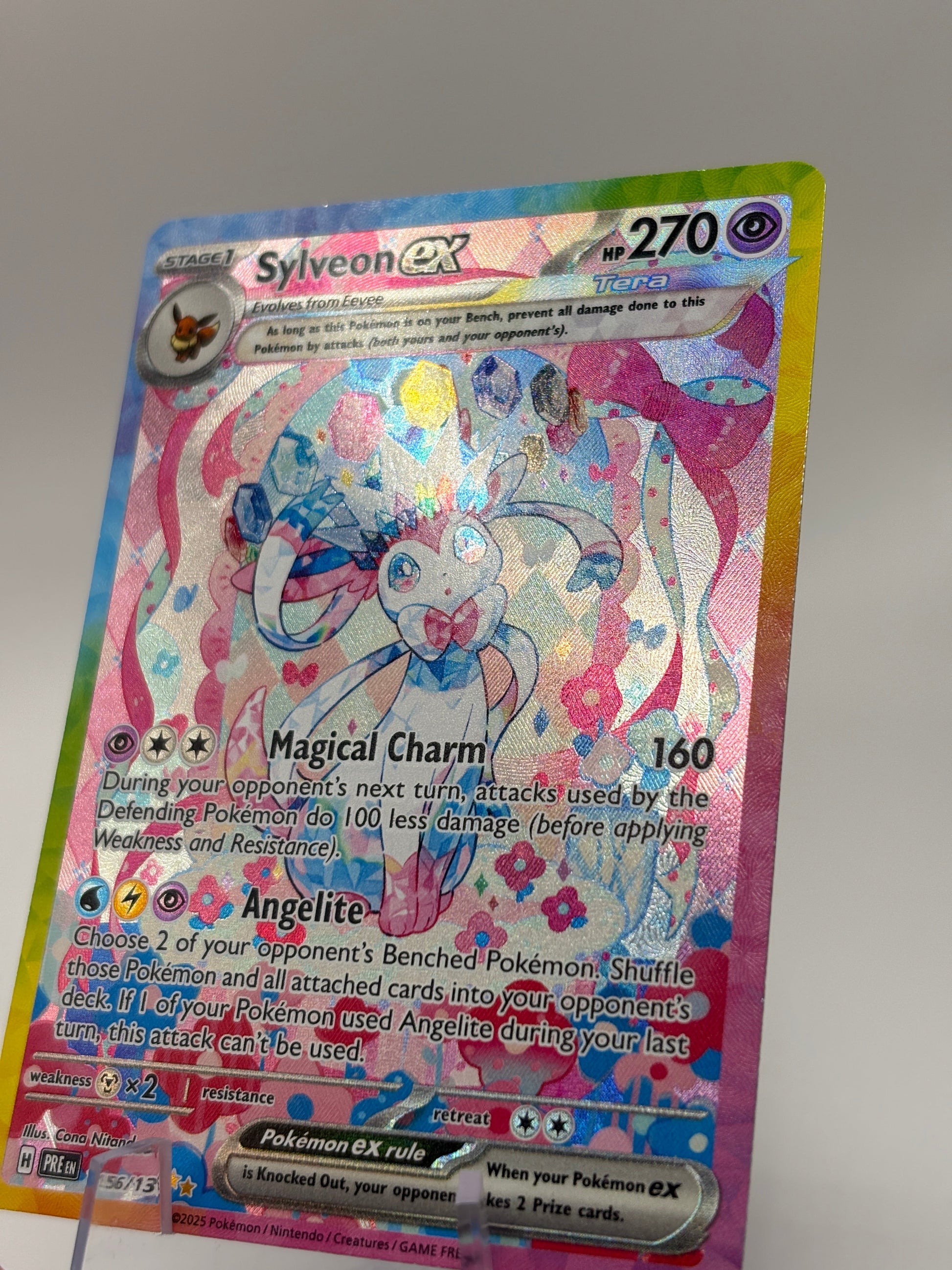 Pokemon TCG Prismatic Evolution - Sylveon EX 156/131 Special Illustration Rare NM FRENLY BRICKS - Open 7 Days