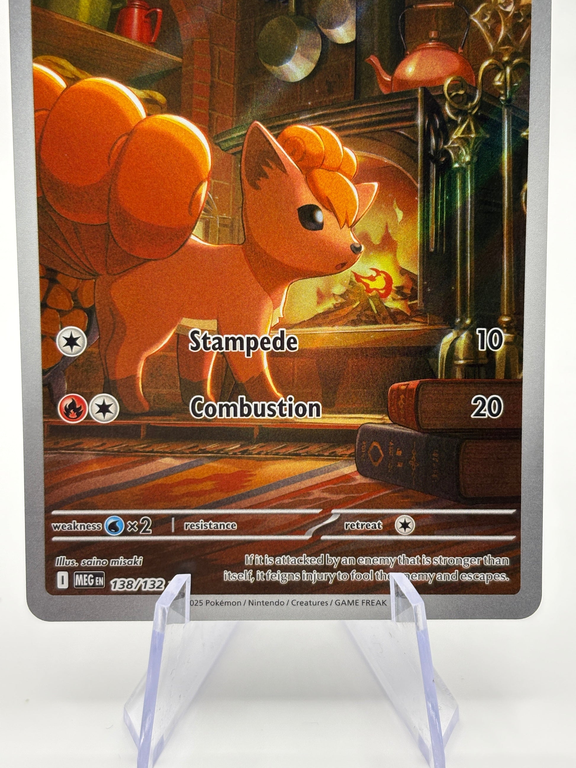 Pokemon TCG Mega Evolutions - Vulpix 138/132 Illustration Rare NM FRENLY BRICKS - Open 7 Days