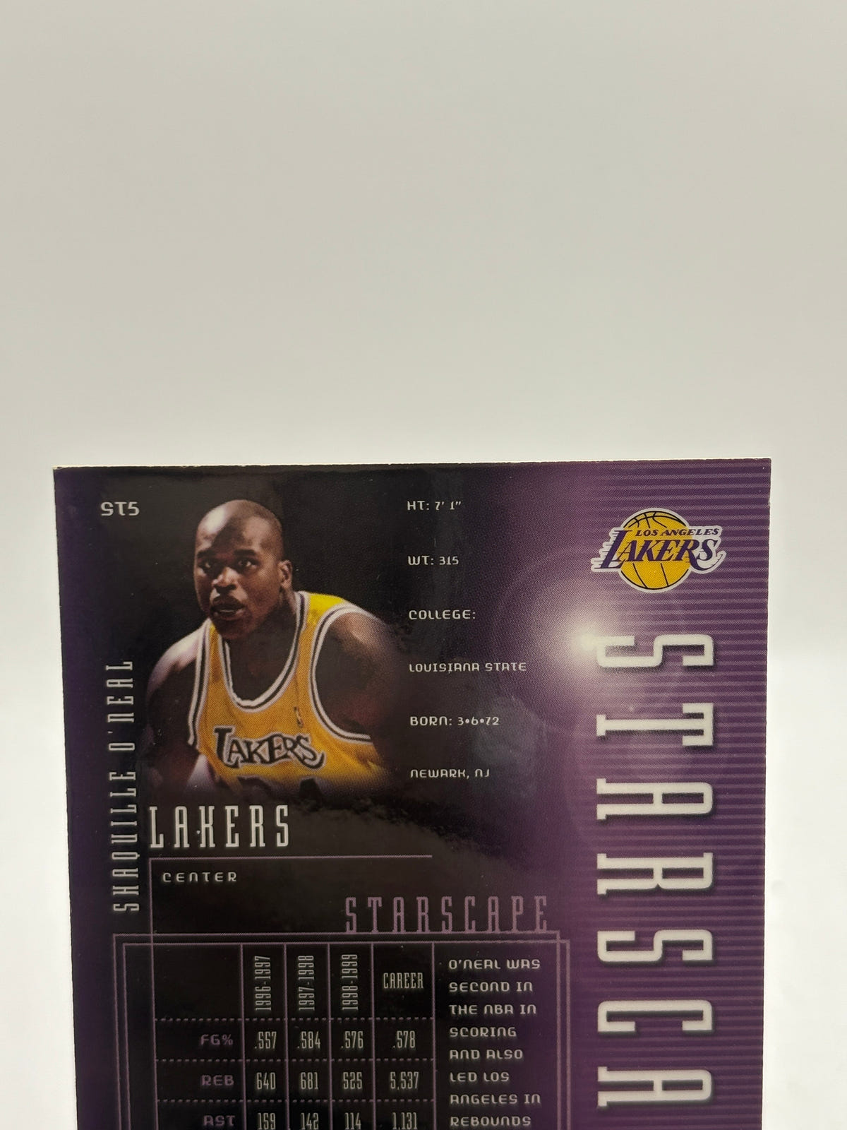 Shaquille O'Neal 1999-00 Upper Deck SPx Starscape Insert FRENLY BRICKS - Open 7 Days image 3