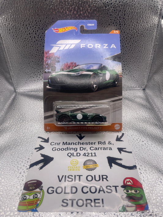 2023 Hot Wheels Forza Set - ‘15 Jaguar F-Type Project 7 FRENLY BRICKS - Open 7 Days