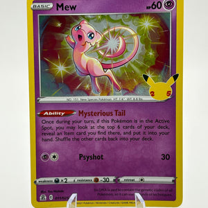 Pokemon TCG Celebrations - Mew 011/025 Rare LP *slight bend FRENLY BRICKS - Open 7 Days