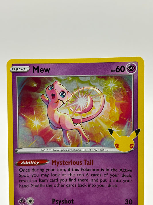 Pokemon TCG Celebrations - Mew 011/025 Rare LP *slight bend FRENLY BRICKS - Open 7 Days