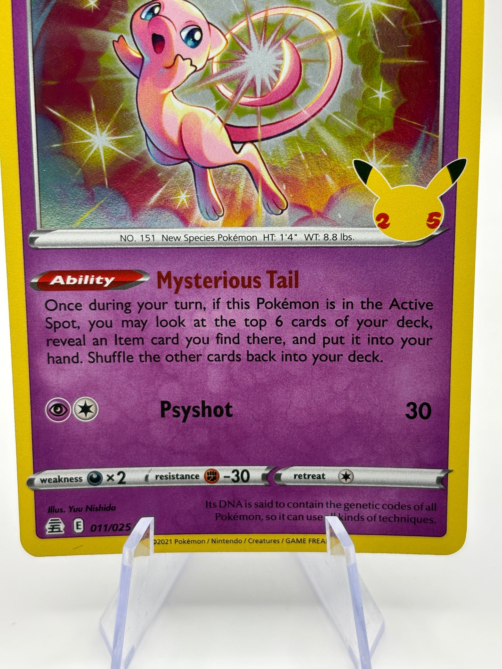 Pokemon TCG Celebrations - Mew 011/025 Rare LP *slight bend FRENLY BRICKS - Open 7 Days