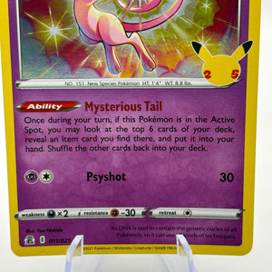 Pokemon TCG Celebrations - Mew 011/025 Rare LP *slight bend FRENLY BRICKS - Open 7 Days