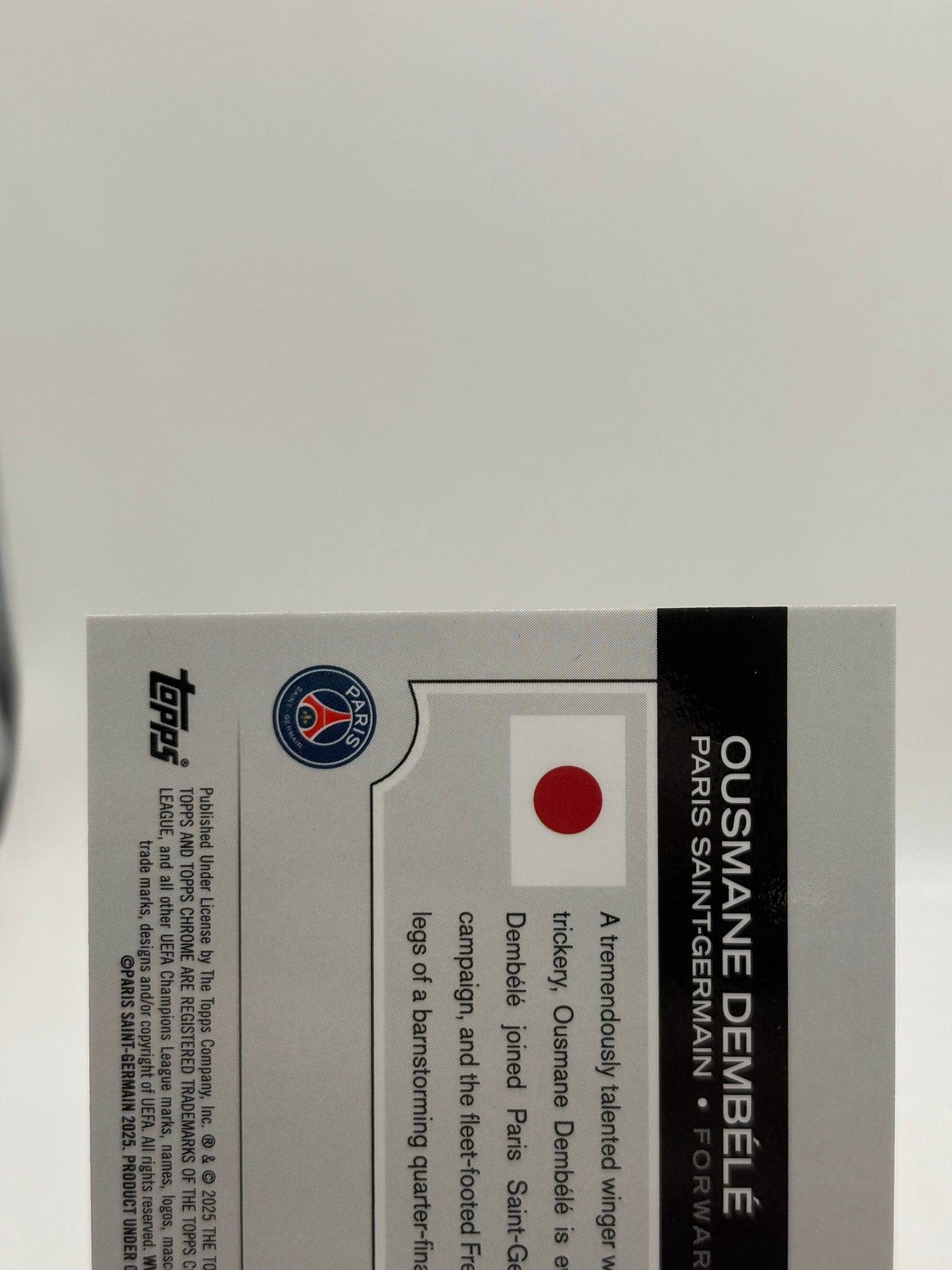 2025 Topps UEFA Champions League - Ousmane Dembele #109 /125 FRENLY BRICKS - Open 7 Days image 3