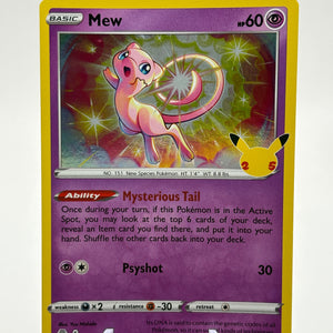 Pokemon TCG Celebrations - Mew 011/025 Rare Holo LP *slight bend (1) FRENLY BRICKS - Open 7 Days