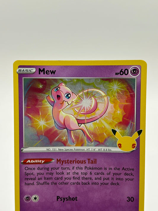 Pokemon TCG Celebrations - Mew 011/025 Rare Holo LP *slight bend (1) FRENLY BRICKS - Open 7 Days