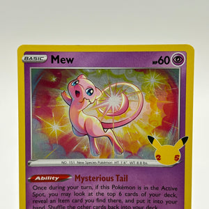 Pokemon TCG Celebrations - Mew 011/025 Rare Holo LP *slight bend (1) FRENLY BRICKS - Open 7 Days