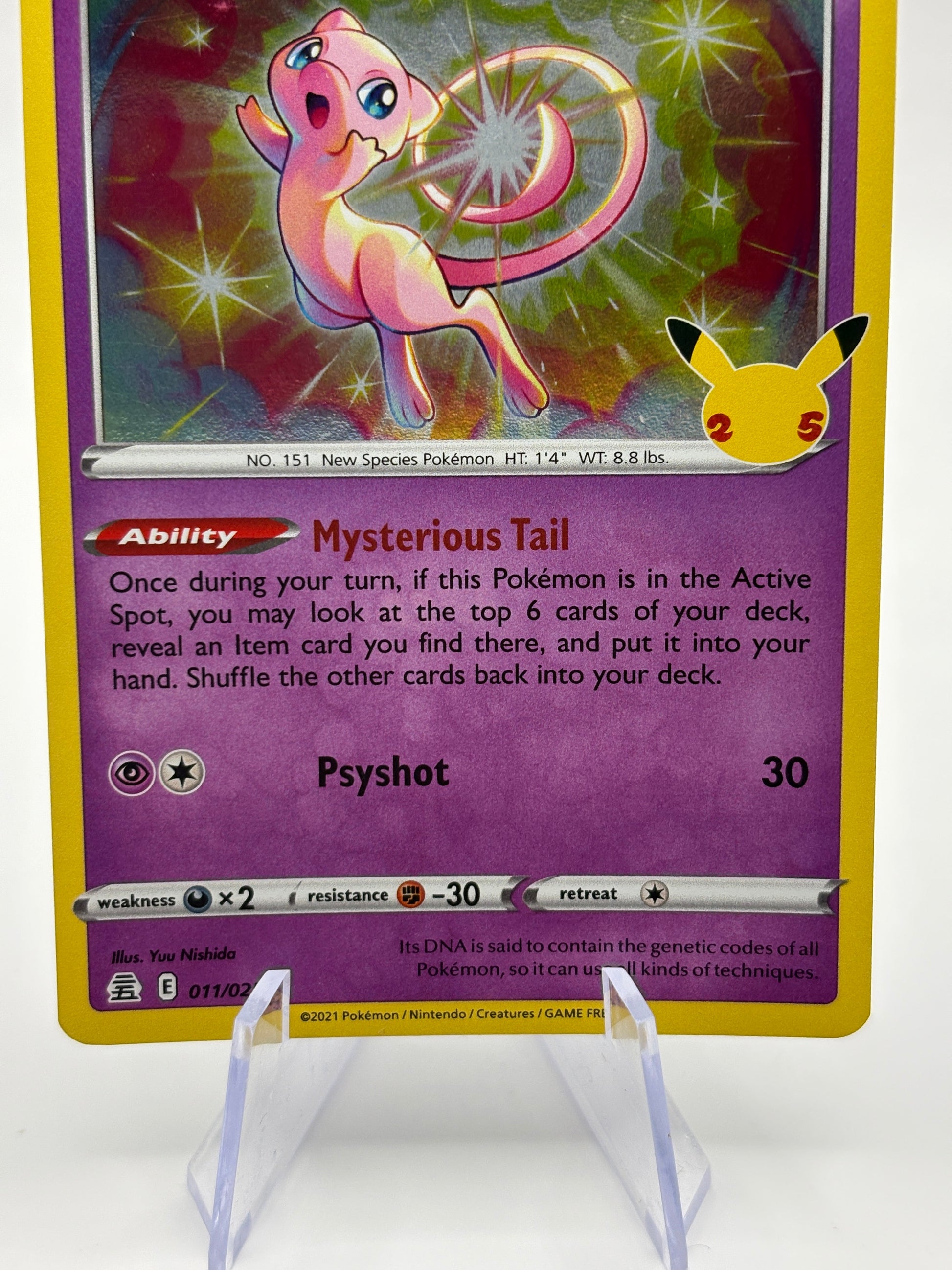 Pokemon TCG Celebrations - Mew 011/025 Rare Holo LP *slight bend (1) FRENLY BRICKS - Open 7 Days