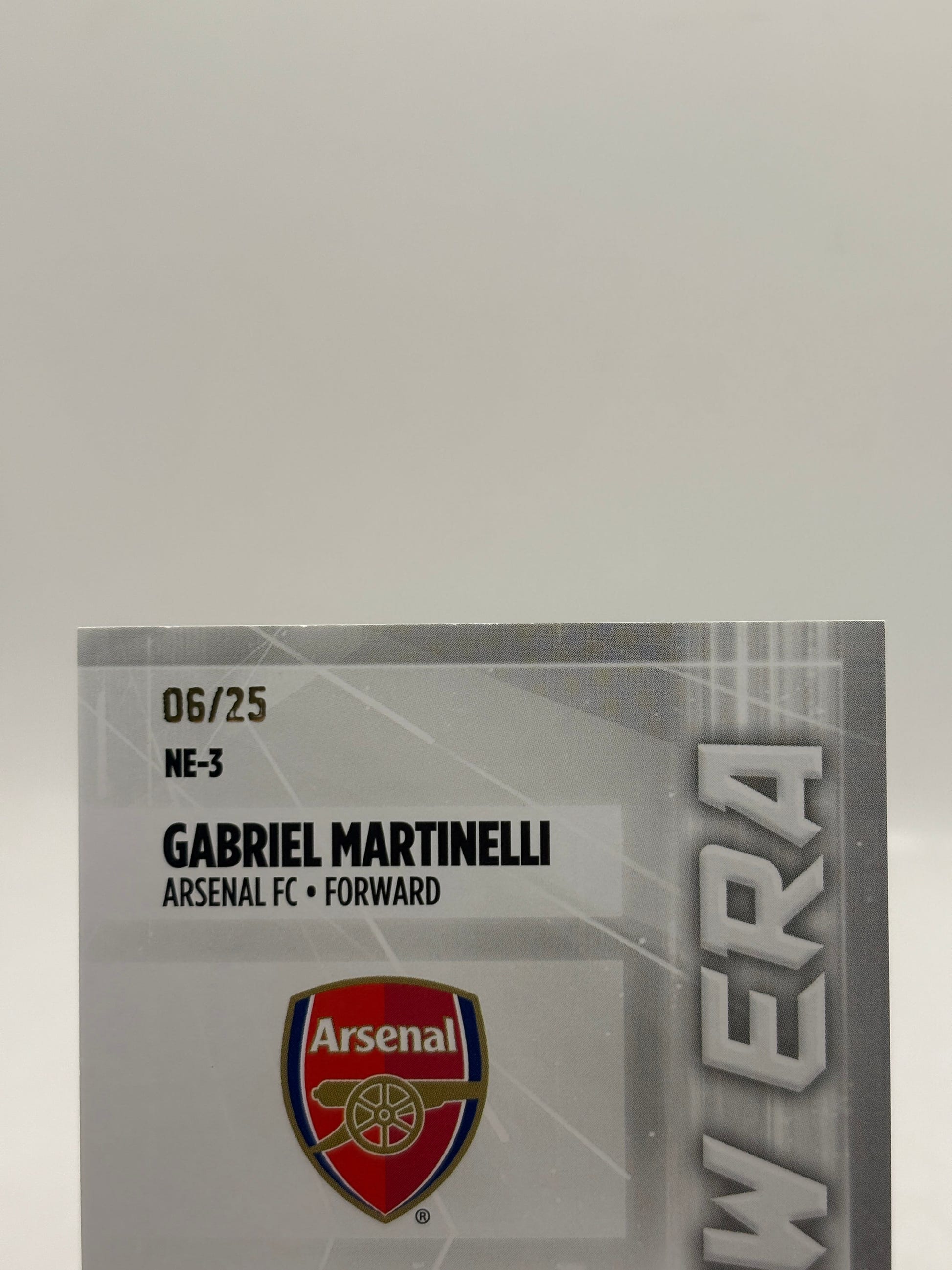 2025 Topps UEFA Champions League - NE-3 New Era Gabriel Martinelli /25 FRENLY BRICKS - Open 7 Days image 3