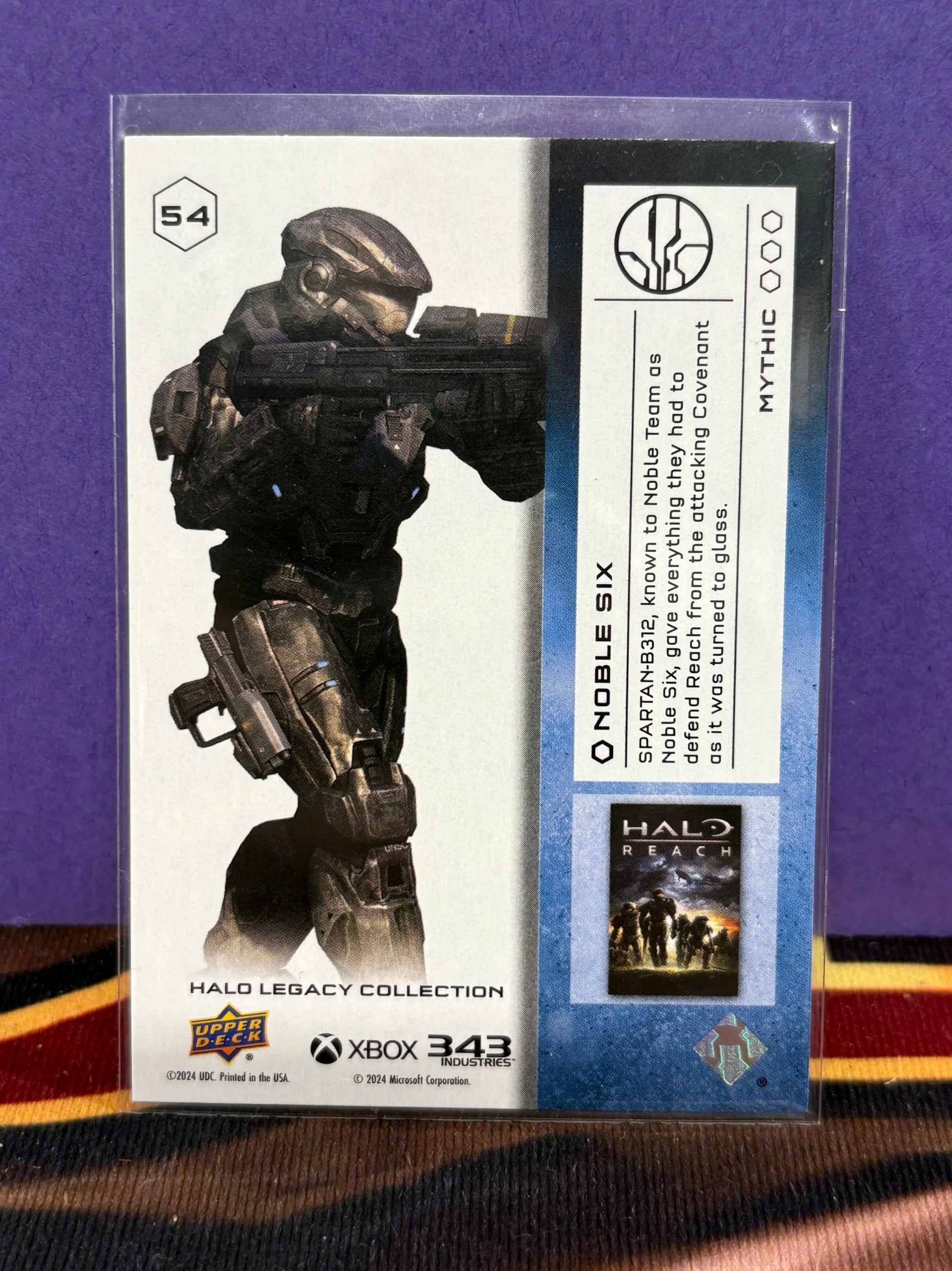 2024 Upper Deck Halo Legacy Collection Mythic Noble Six #54 NM FRENLY BRICKS - Open 7 Days