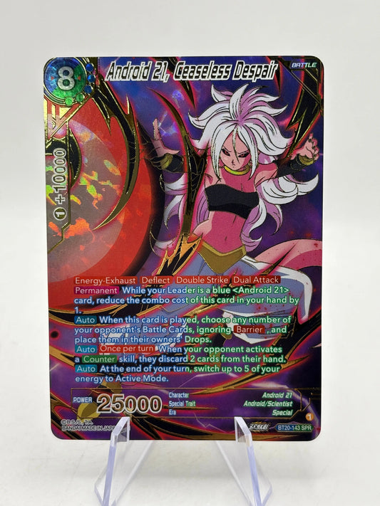 Dragon Ball Super Masters - Android 21, Ceaseless Despair BT20-143 SPR FRENLY BRICKS - Open 7 Days