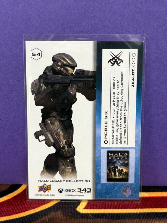 2024 Upper Deck Halo Legacy Collection Zealot /25 Noble Six #54 NM FRENLY BRICKS - Open 7 Days