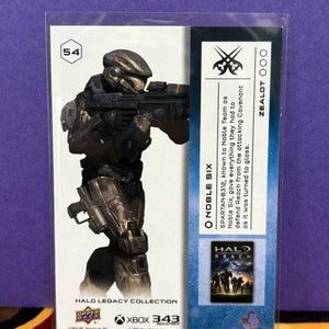 2024 Upper Deck Halo Legacy Collection Zealot /25 Noble Six #54 NM FRENLY BRICKS - Open 7 Days