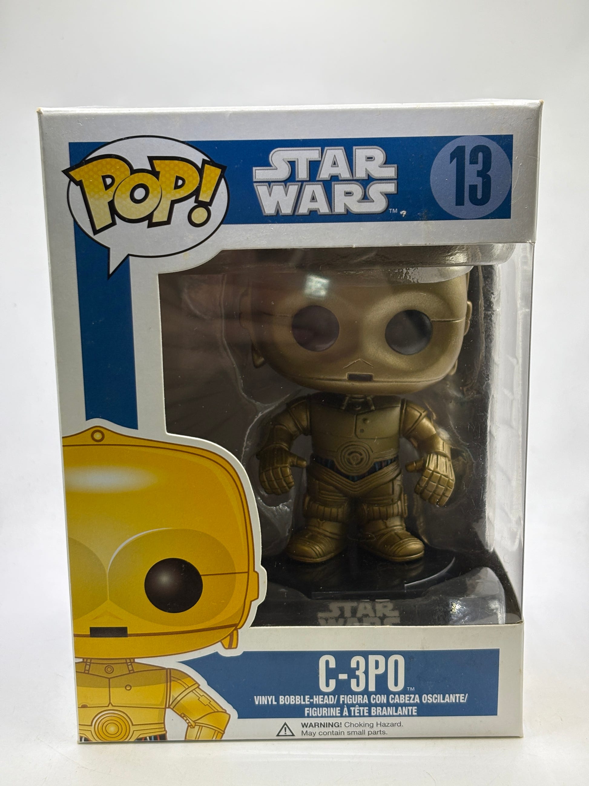 Funko POP! Star Wars #13 C-3PO Vinyl Bobble-Head Blue Box image 1